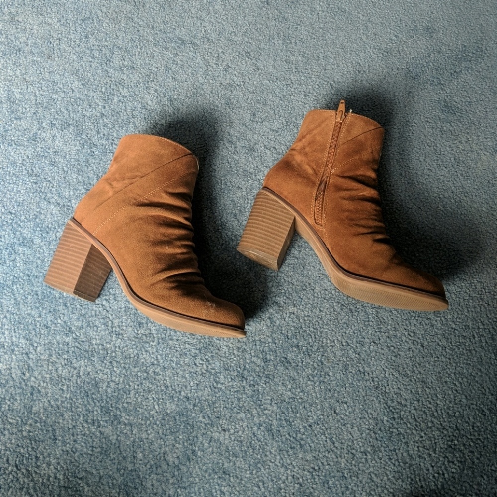 Suede Brown Booties